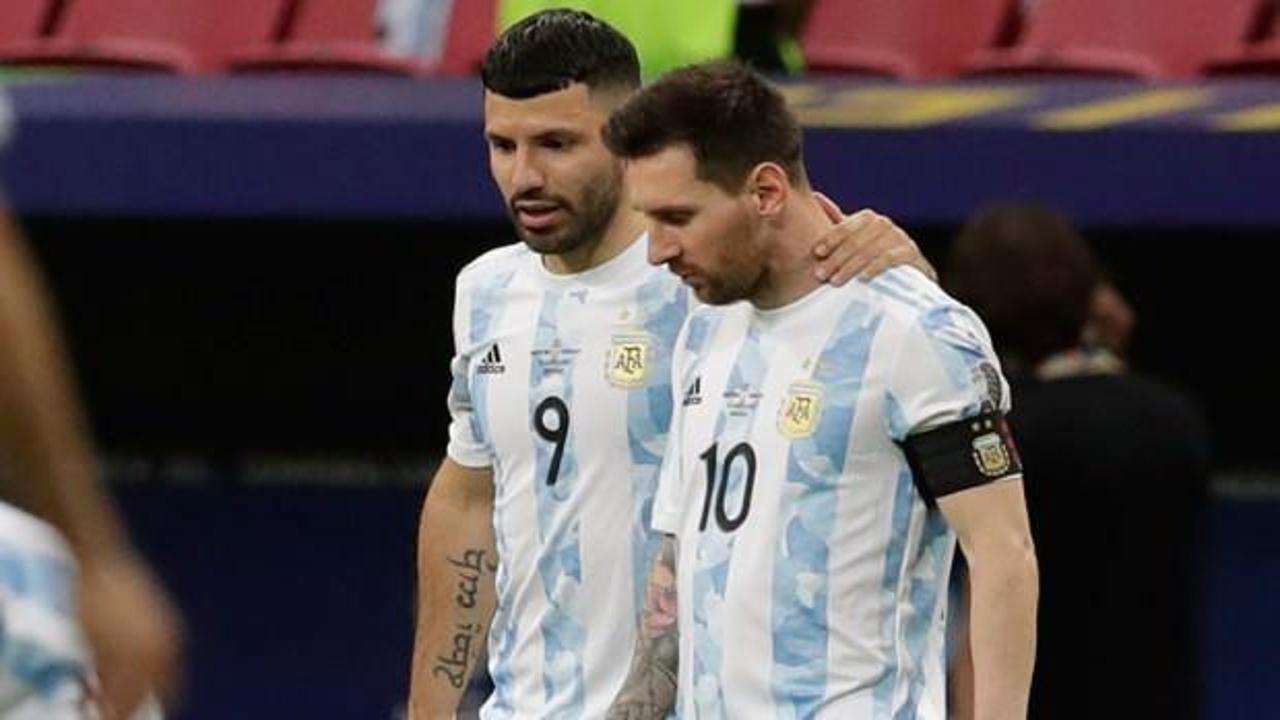 Agüero: Messi'yi iyi görmedim, çok hastaydı