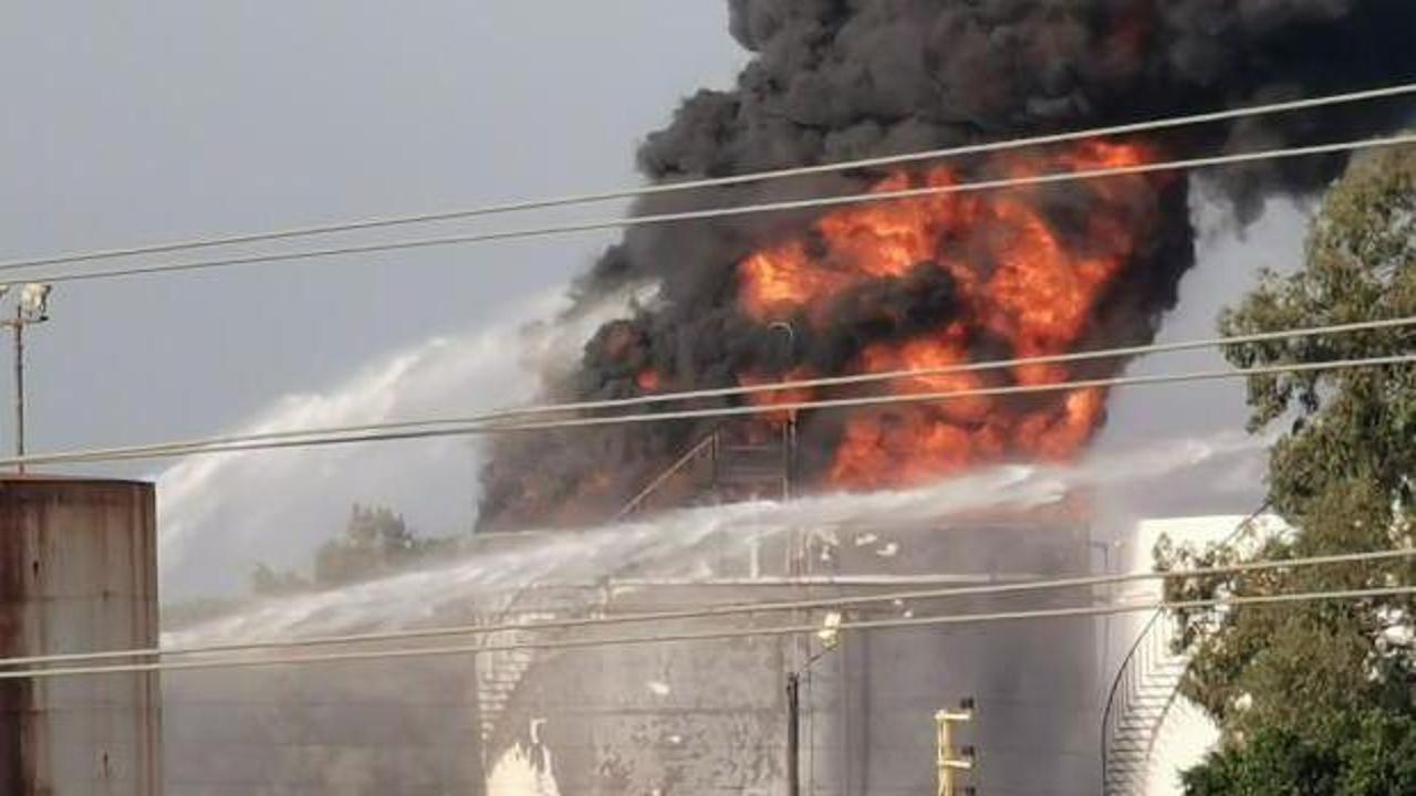 Lübnan'daki Zahrani petrol tesislerinde yangın