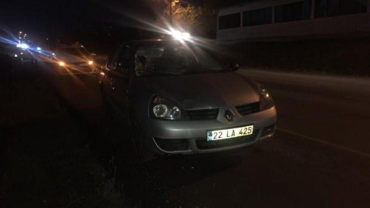 Edirne’de otomobilin çarptığı yaya ağır yaralandı