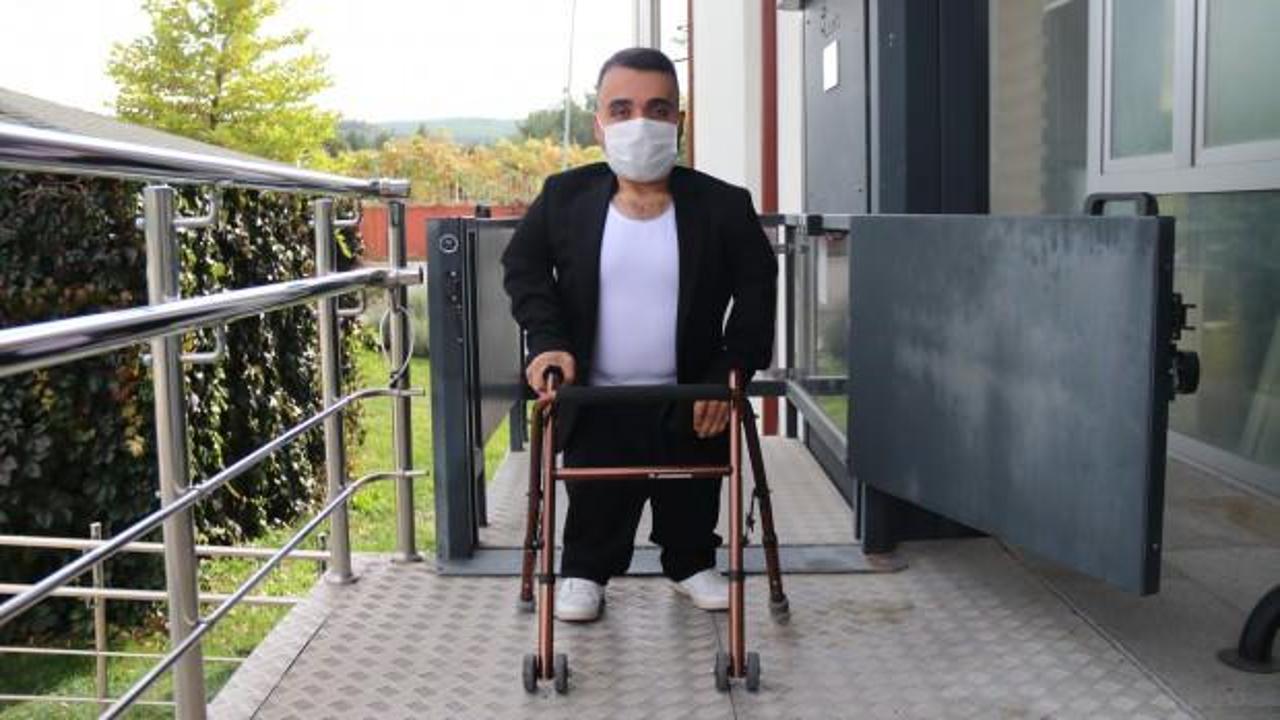 Doğuştan cam kemik hastası 29 yaşındaki Burak, azmiyle engel tanımıyor