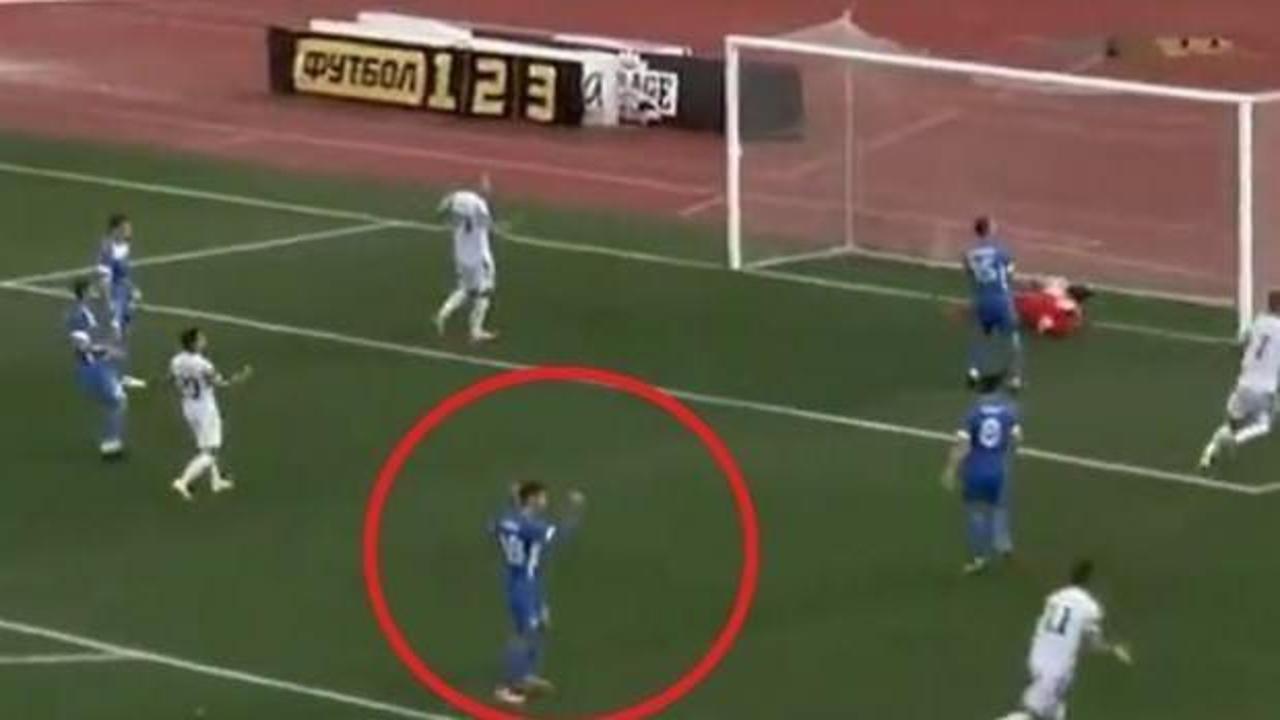 Rakibin attığı gole sevinen futbolcuya soruşturma