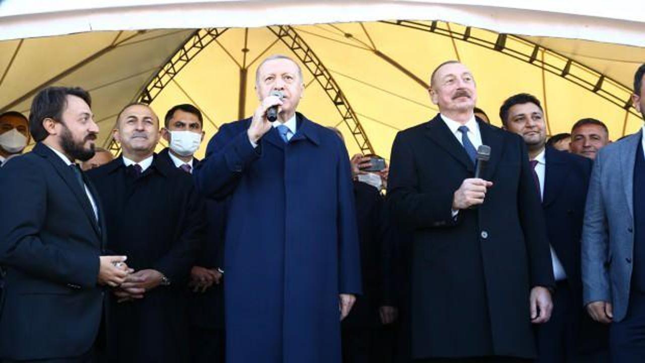 Erdoğan'ala Aliyev Zengezur koridorunun temelini attı! Reisi'de şok etkisine neden olacak