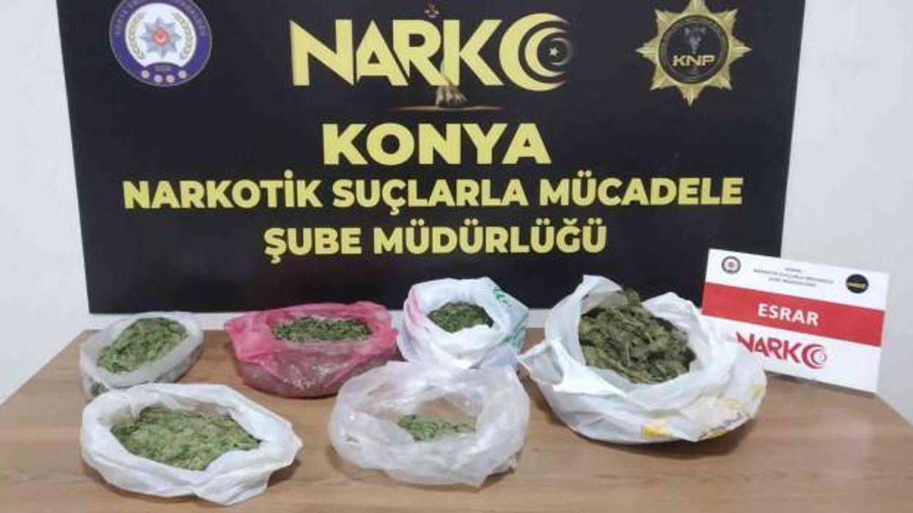 Konya'da uyuşturucu operasyonu! 