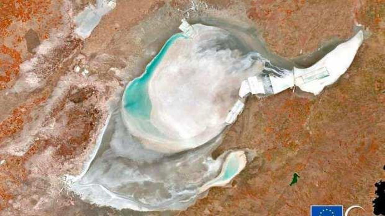 Avrupa Uzay Ajansı Tuz Gölü'nün içler acısı halini paylaştı