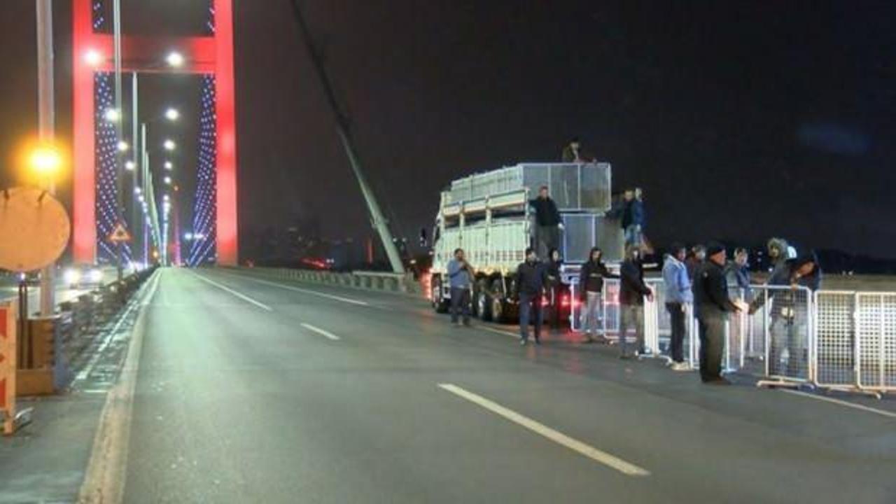 İstanbul'da k&ouml;pr&uuml; kapatıldı! Bu yollara dikkat