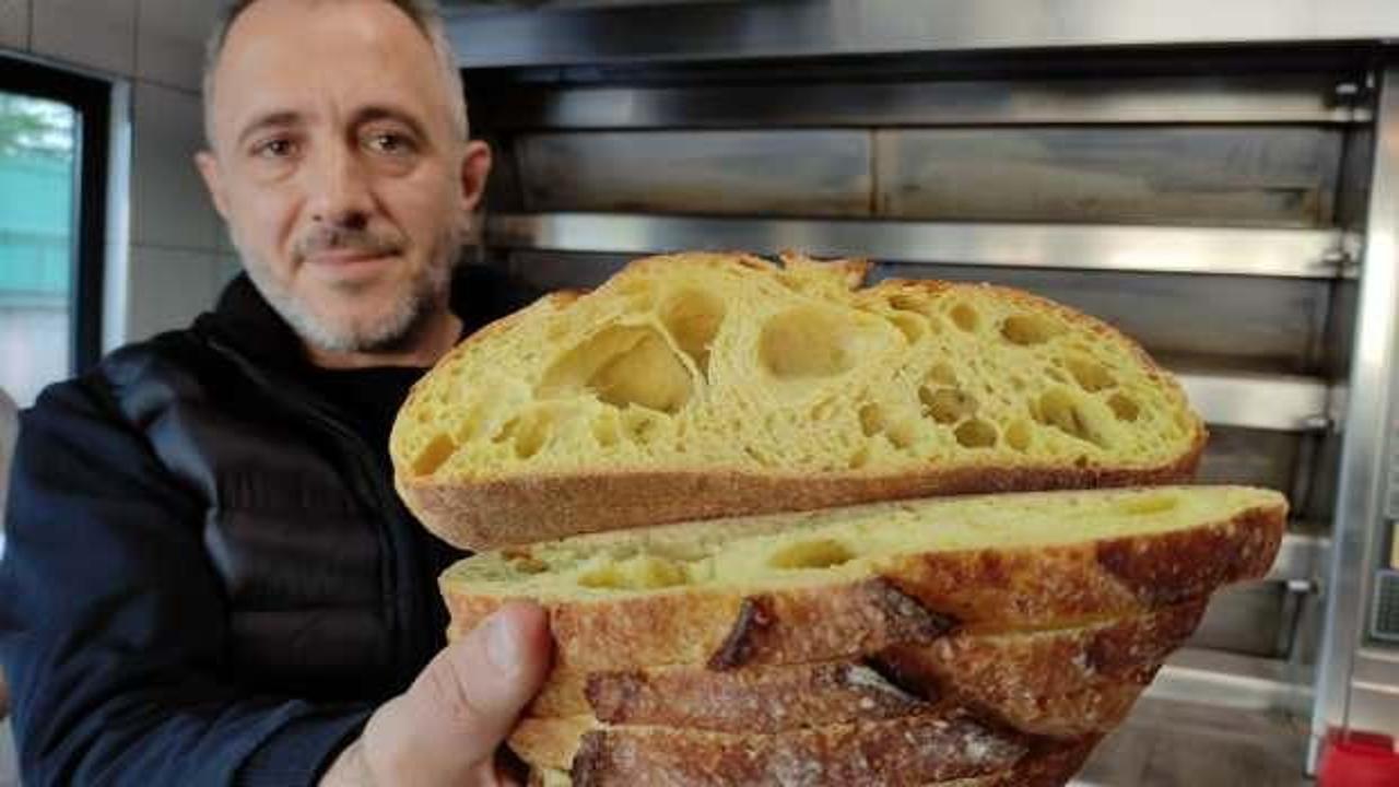 Şeker ve tansiyon hastaları için zerdeçallı ekmek üretiyor! Taleplere yetişemiyor