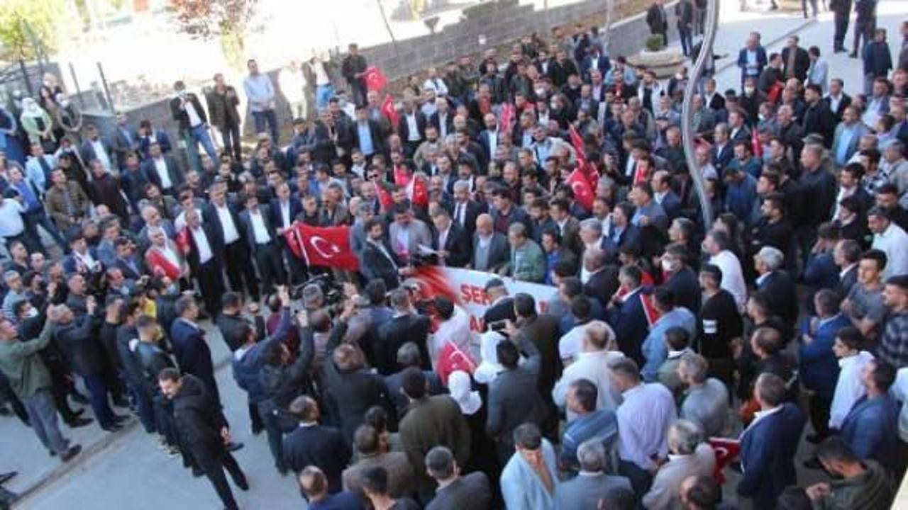 Şırnak'ta STK’lar ve şehit yakınlarından Türkkan’a tepki