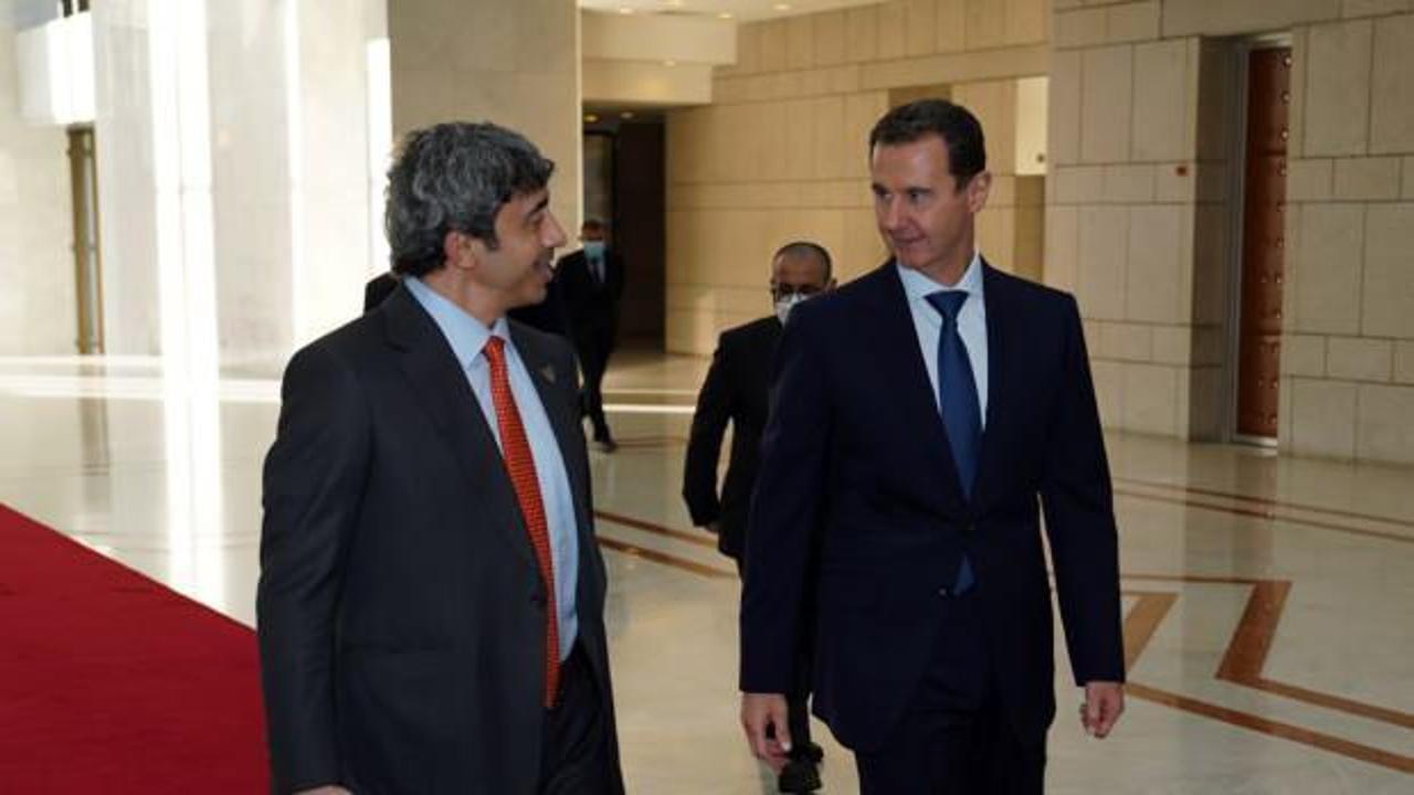 Birleşik Arap Emirlikleri Dışişleri Bakanı Nahyan, Şam'da Esed ile görüştü