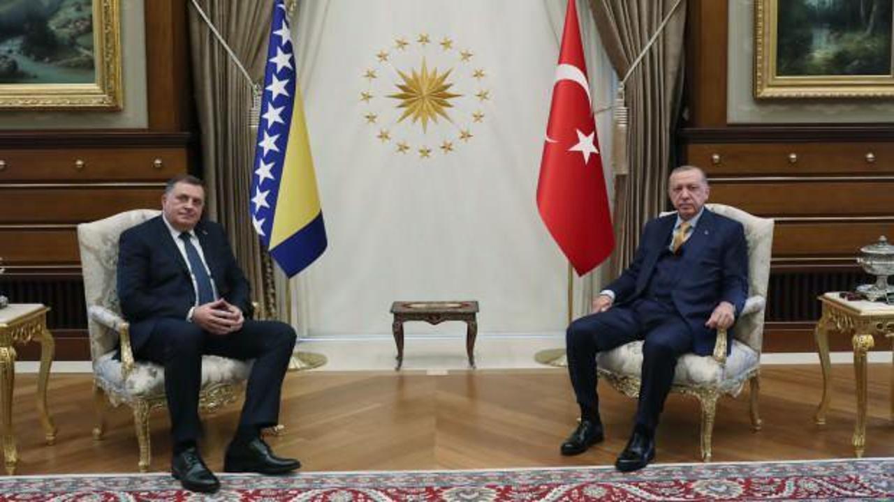 Cumhurbaşkanı Erdoğan Milorad Dodik'i kabul etti