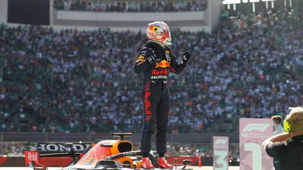 Meksika'da kazanan Max Verstappen