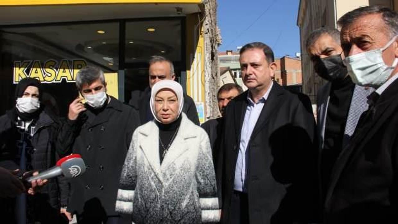 Milletvekili &Ccedil;alık, &ccedil;&ouml;ken bina alanında incelemede bulundu