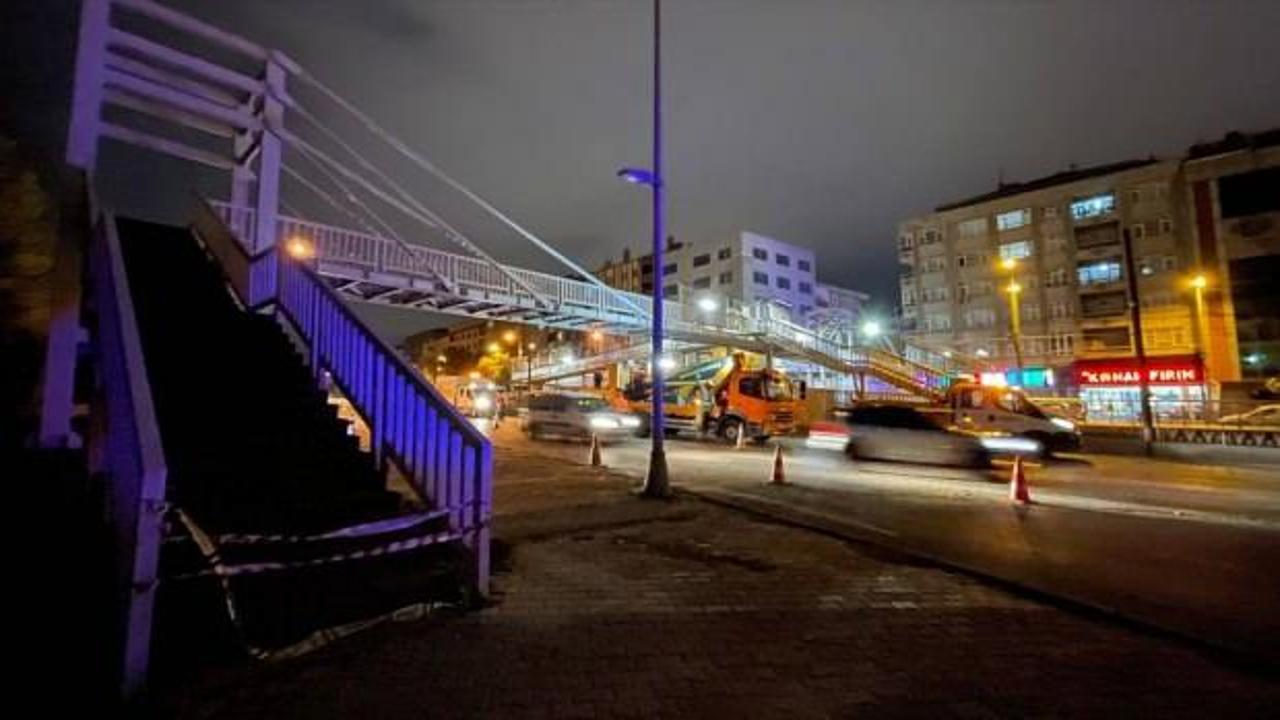 50. Yıl Baştabya İstasyonu &uuml;st ge&ccedil;idi yolcu ge&ccedil;işine kapatıldı