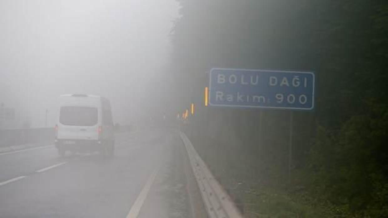 Bolu Dağı'nda yoğun sis! 