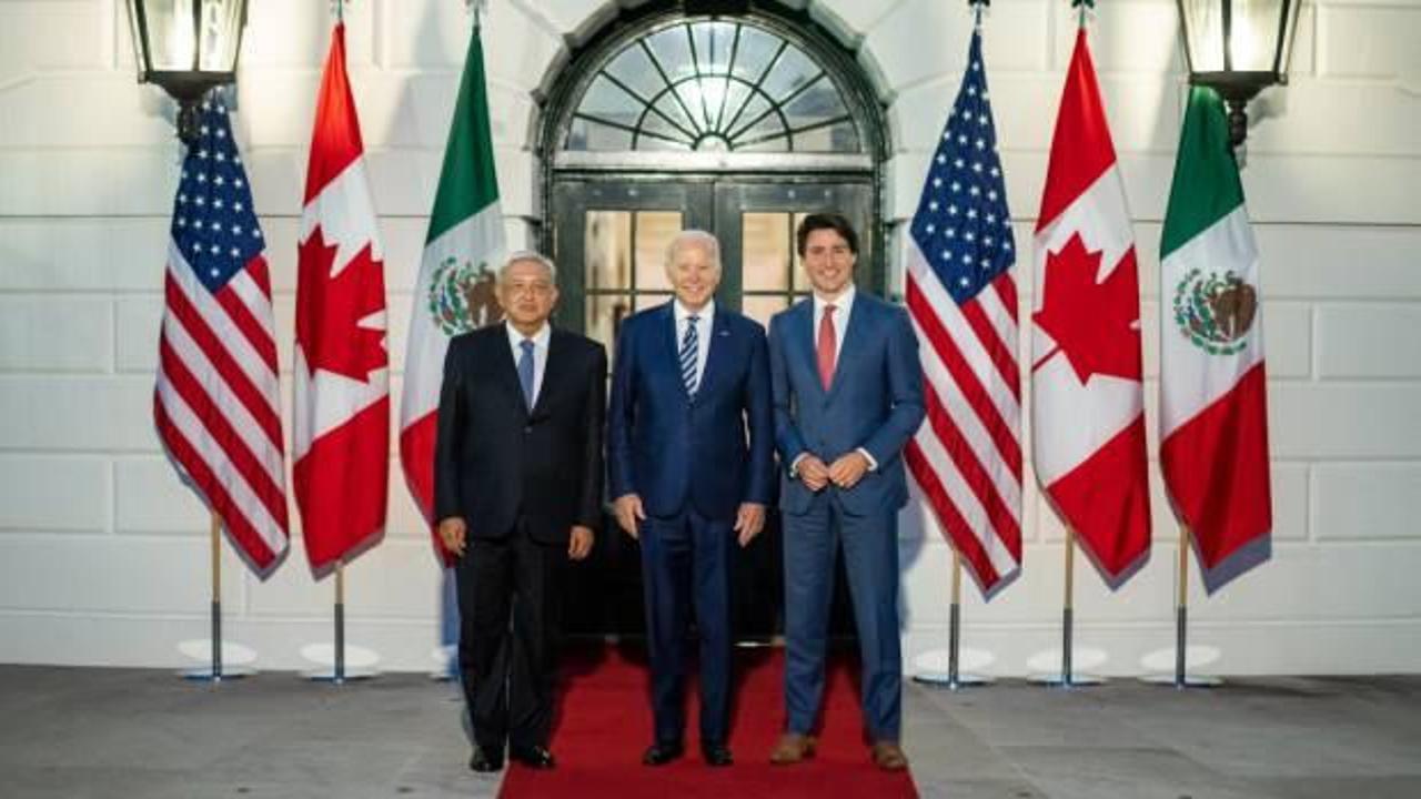 Joe Biden, Justin Trudeau ve Andres Manuel Lopez Obrador'dan üçlü zirve
