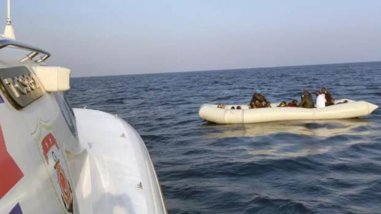 Marmaris’te 14 düzensiz göçmen kurtarıldı