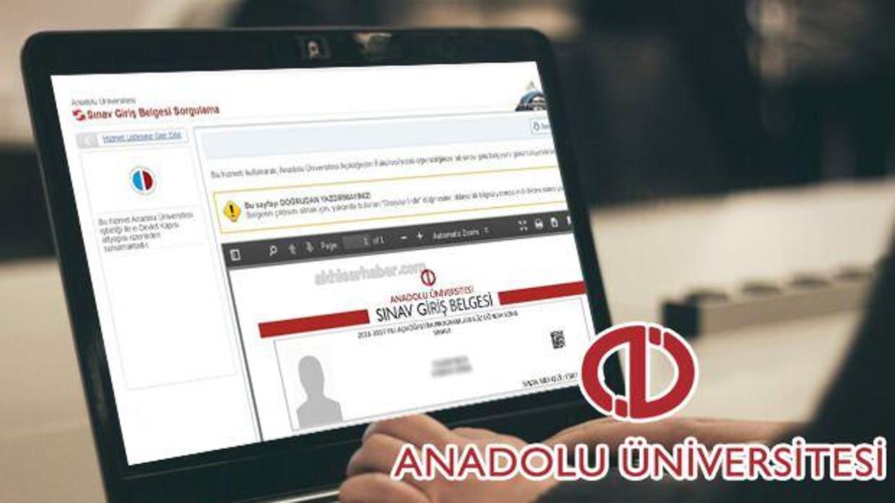 AÖF sınav giriş yeri sorgulama: Anadolu Üniversitesi ara sınav giriş belgesi nasıl sorgulanır?