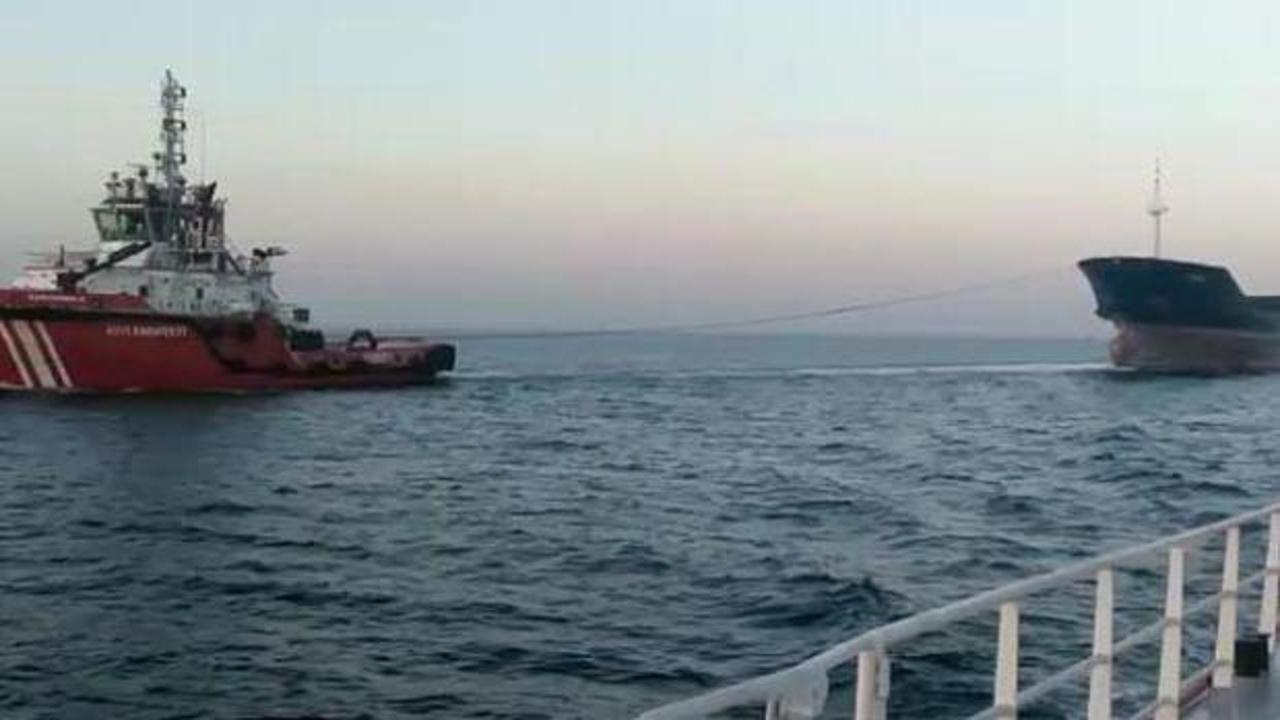 İstanbul Boğazı'nda arızalanan gemi Ahırkapı'ya demirletildi