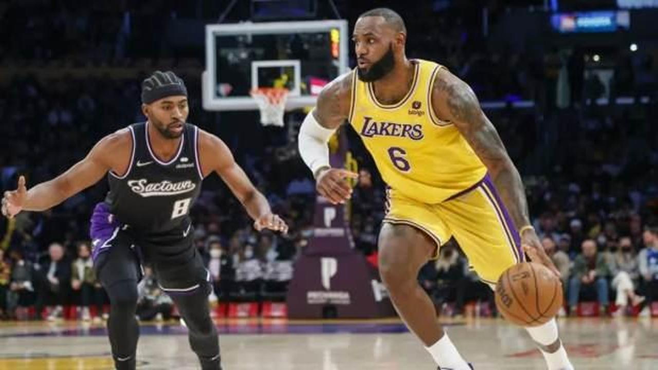NBA'de Kings, Lakers'ı 3 uzatma sonunda yendi
