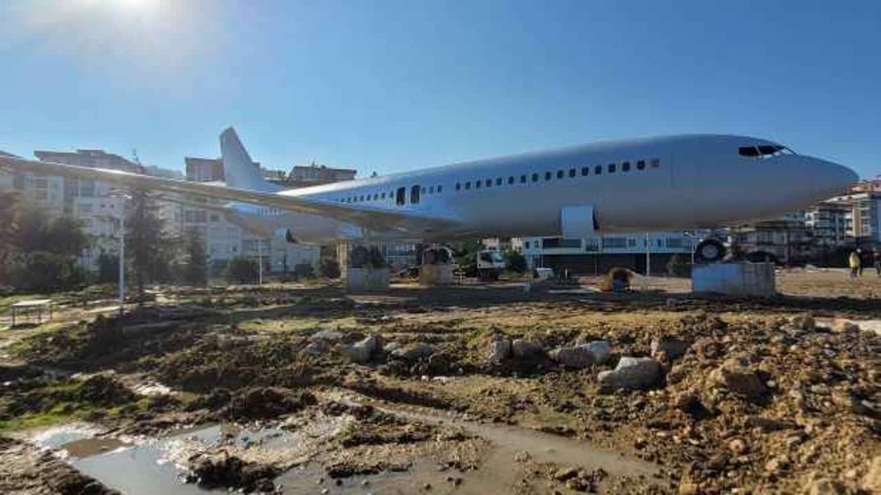 Trabzon&rsquo;da pistten &ccedil;ıkan u&ccedil;ak yeni yerinde! Bakın ne olarak hizmet verecek