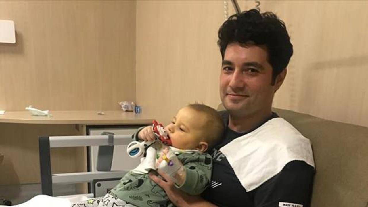 Ankara'da 7 aylık bebek babasının karaciğeriyle hayata tutundu