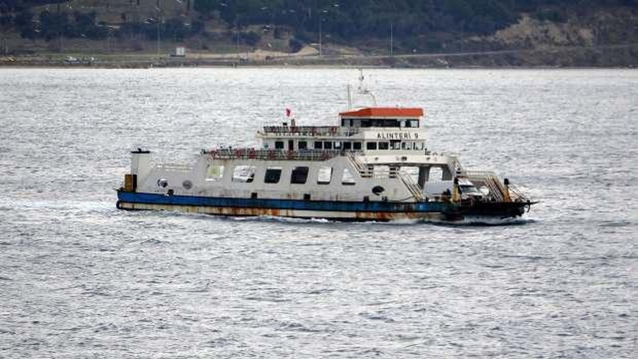 Bozcaada'ya bazı feribot seferleri iptal edildi