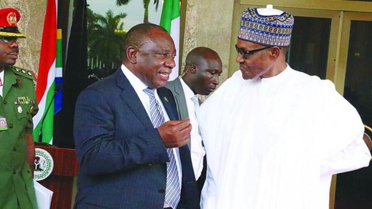 Nijerya Devlet Başkanı Buhari,  Güney Afrika lideri Ramaphosa ile görüştü