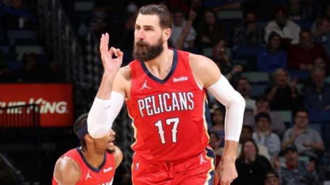 Valanciunas'ın kariyer rekoru kırdı! Pelicans kazandı