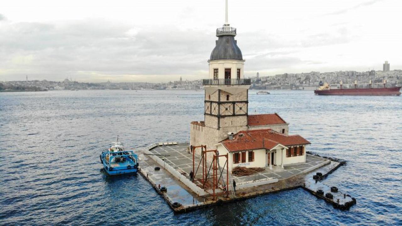 İstanbul'un simgesi Kız Kulesi'nde çalışmalar ne zaman bitecek?