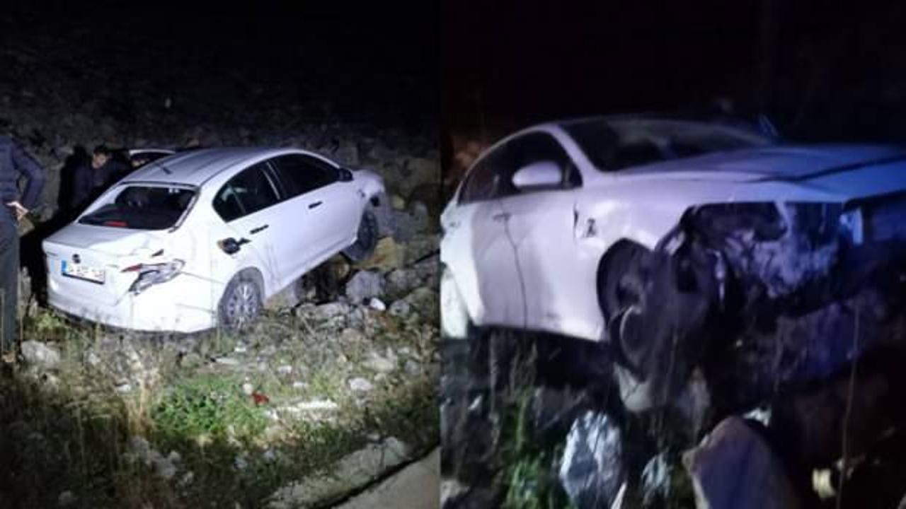 Zonguldak&rsquo;ta kaza! Otomobil araziye u&ccedil;tu: 1 yaralı