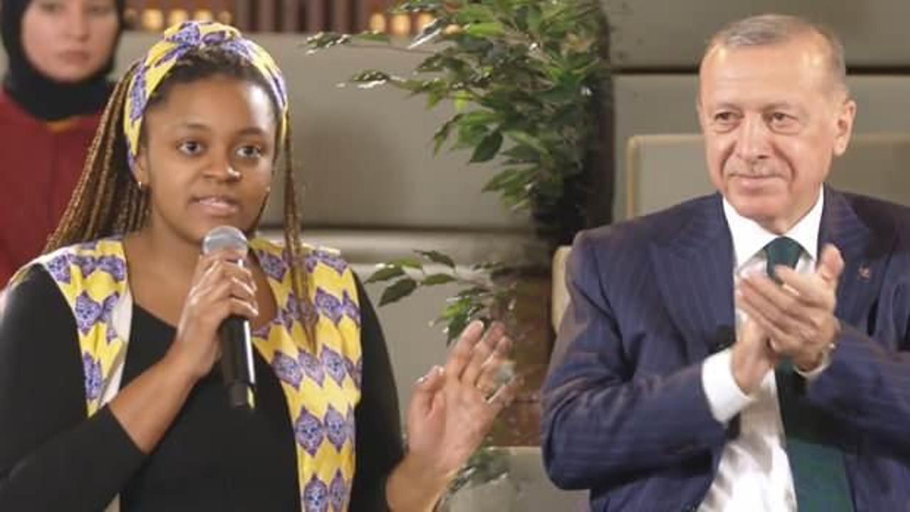 Cumhurbaşkanı Erdoğan Mozambikli kızın sözlerini paylaştı: Dünya 5'ten büyük olacak