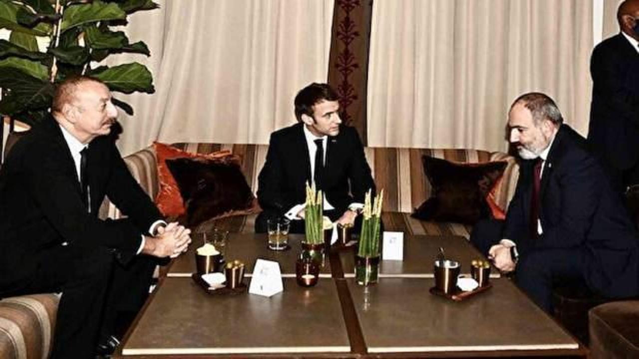 Aliyev, Macron ve Paşinyan ile görüştü