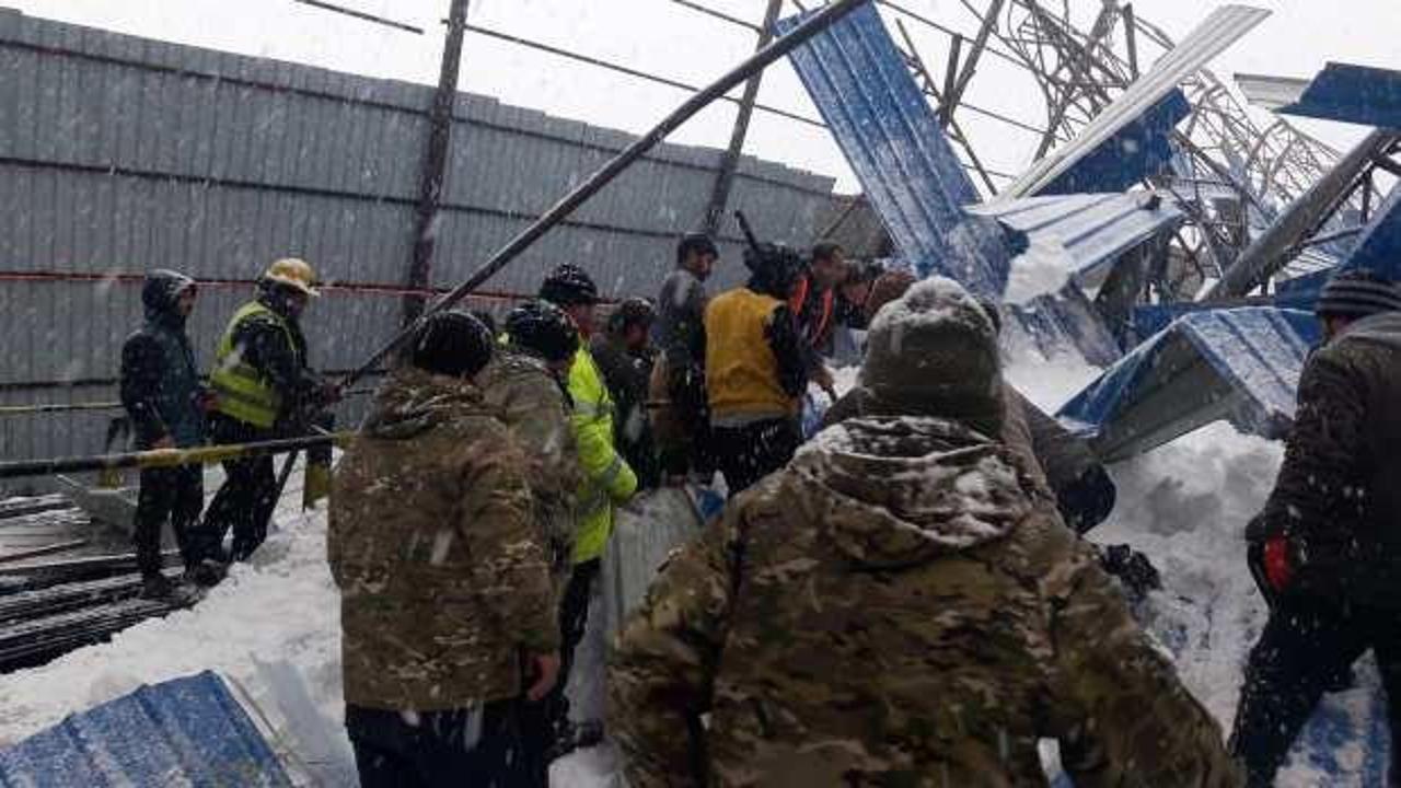 Gürcistan’da şantiyenin çatısı çöktü: 1 ölü, 2 yaralı