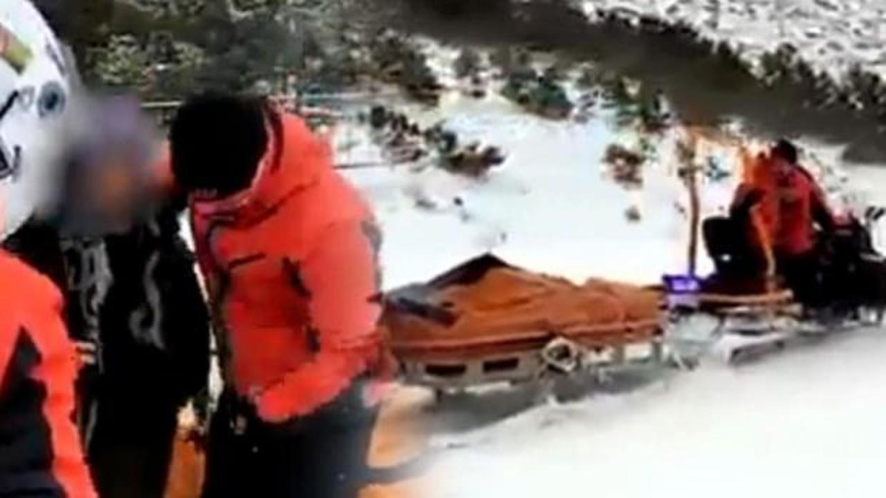 Kar yolu kapadı, hamile kadını JAK timi kurtardı