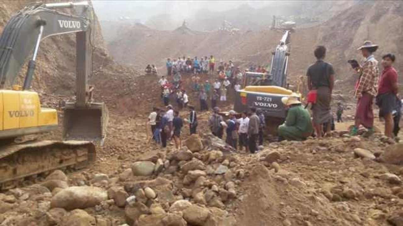 Myanmar'da madende heyelan: En az 70 kişi kayboldu