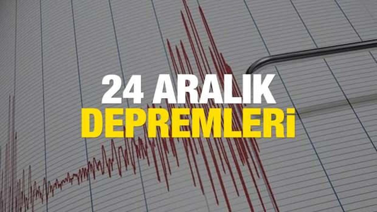 Son dakika deprem: Van'daki depremler korkuttu! 24 Aralık AFAD ve Kandilli Rasathanesi...