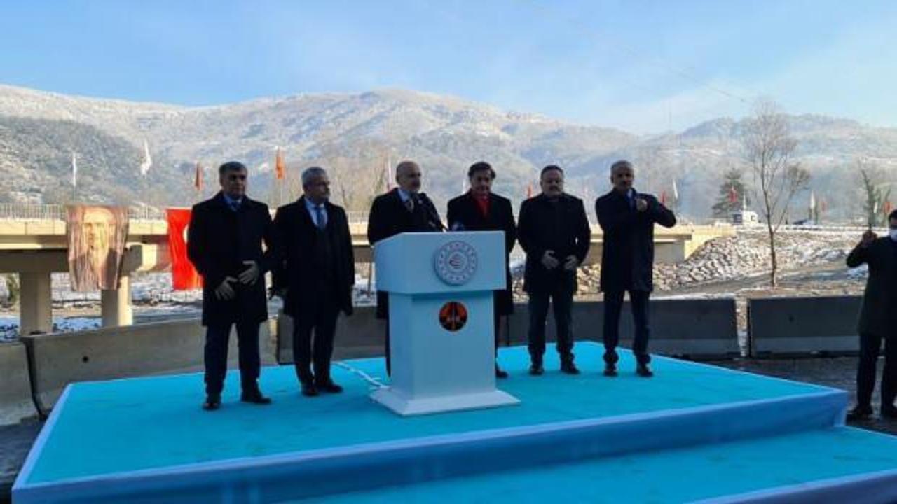 Ulaştırma Bakanı Karaismailoğlu Filyos 5 köprüsünü hizmete açtı