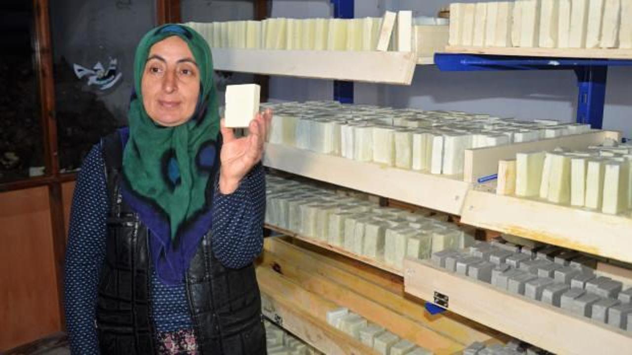 Kadın girişimci hobi olarak başladığı eşek sütü sabununda seri üretime geçti