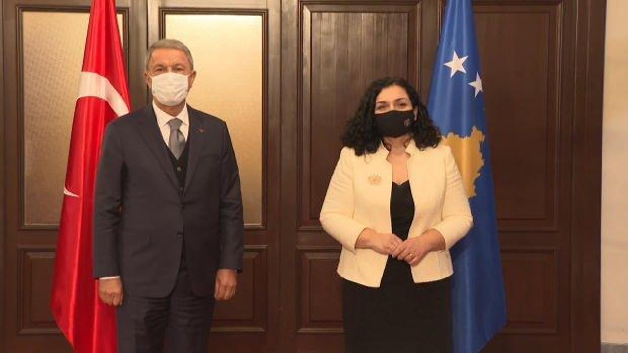 Bakan Akar, Kosova Cumhurbaşkanı Osmani ile görüştü