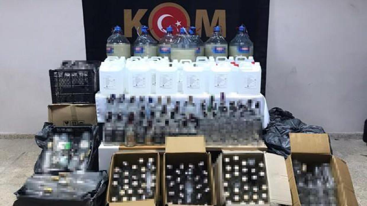 Edirne'de sahte içki operasyonu: Gözaltına alındılar!