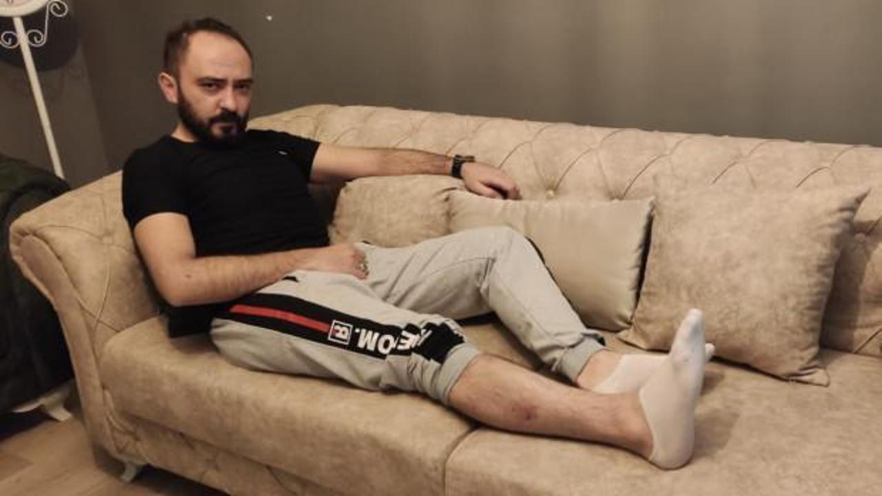 Gen&ccedil; adam k&ouml;peklerin saldırısına uğradı