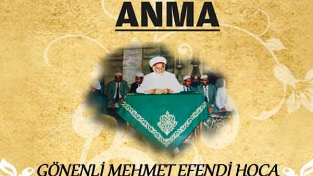 Gönenli Mehmet Efendi Hoca yad ediliyor