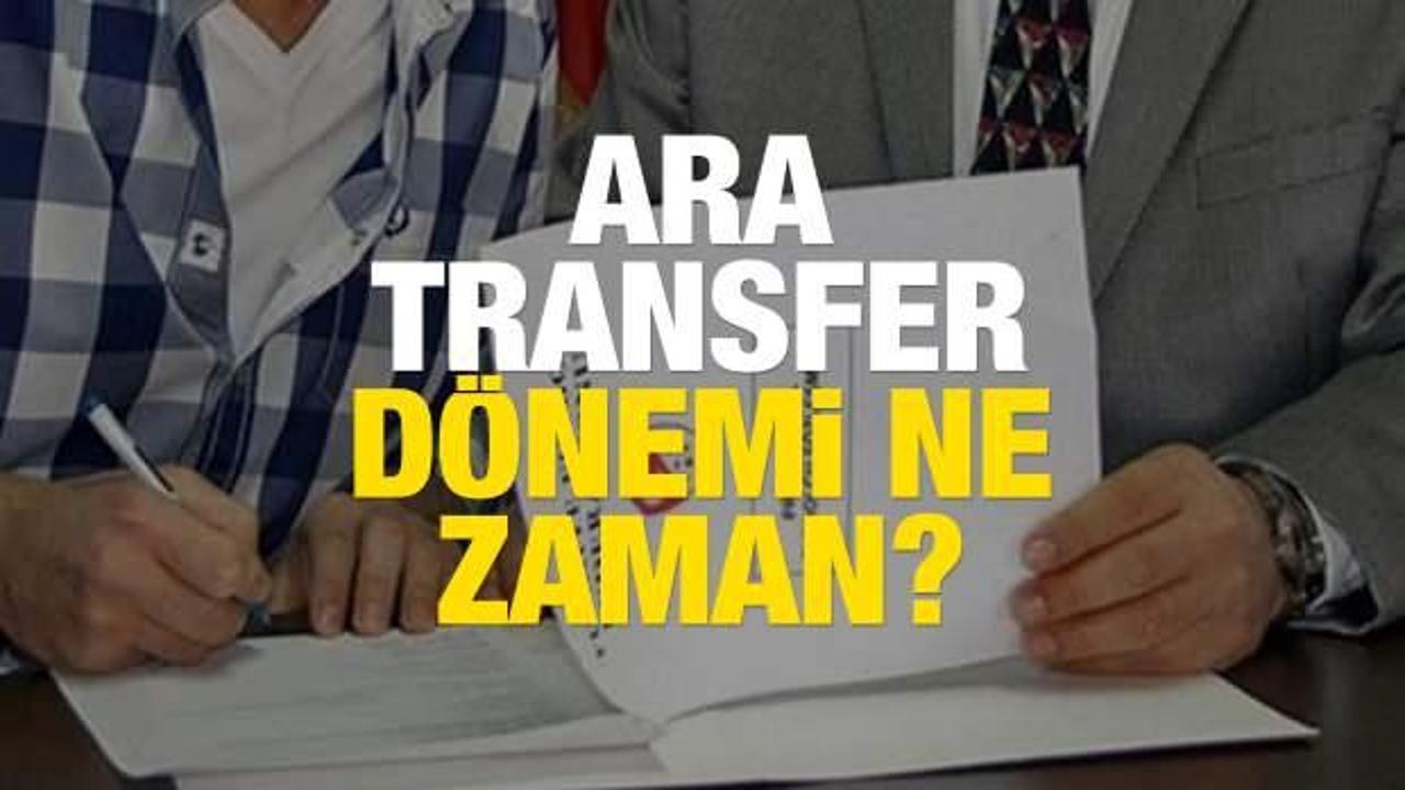 Ara transfer dönemi ne zaman başlıyor? (2022) Kış transfer sezonu kaç gün sürecek?