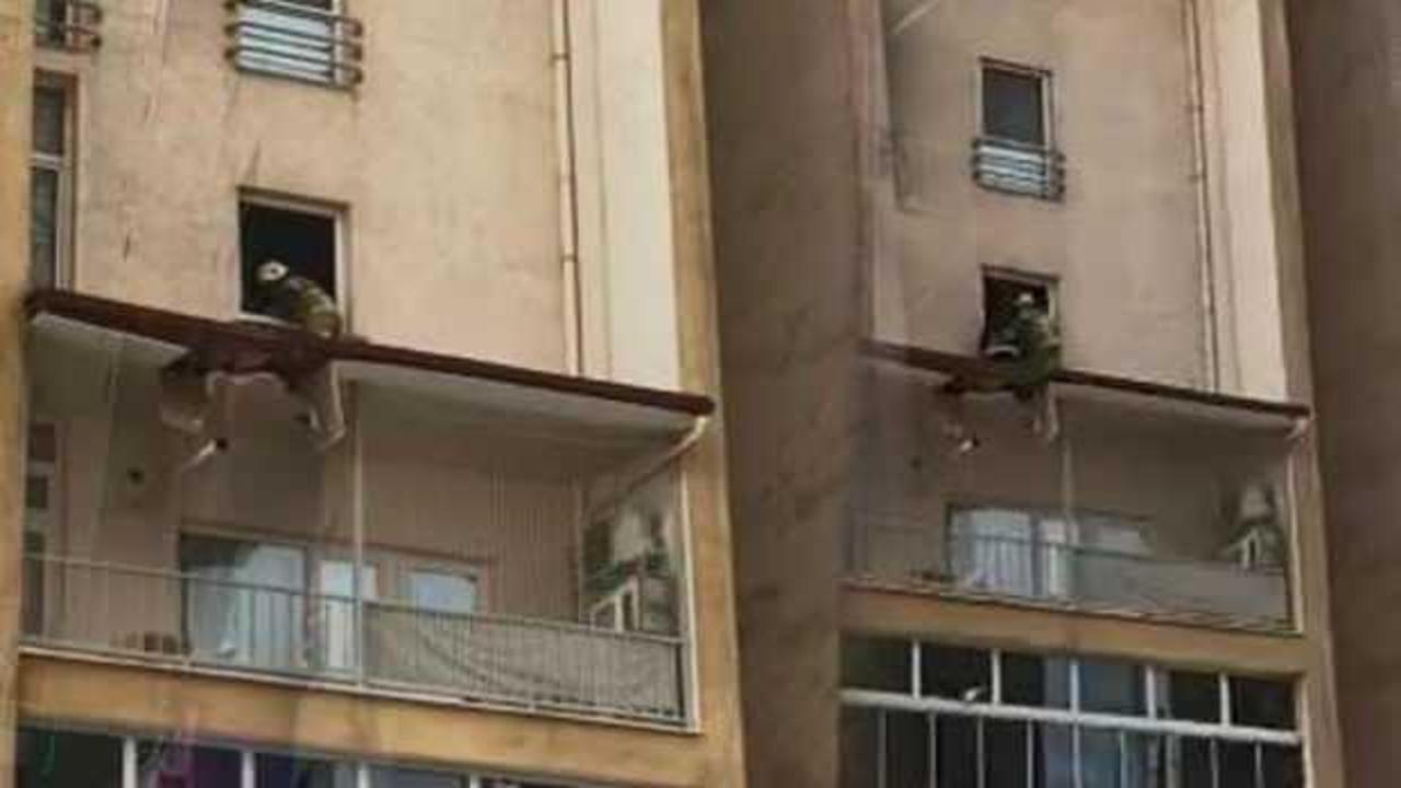 Bursa’da 8'inci kattan düştü, balkon çatısı hayatını kurtardı