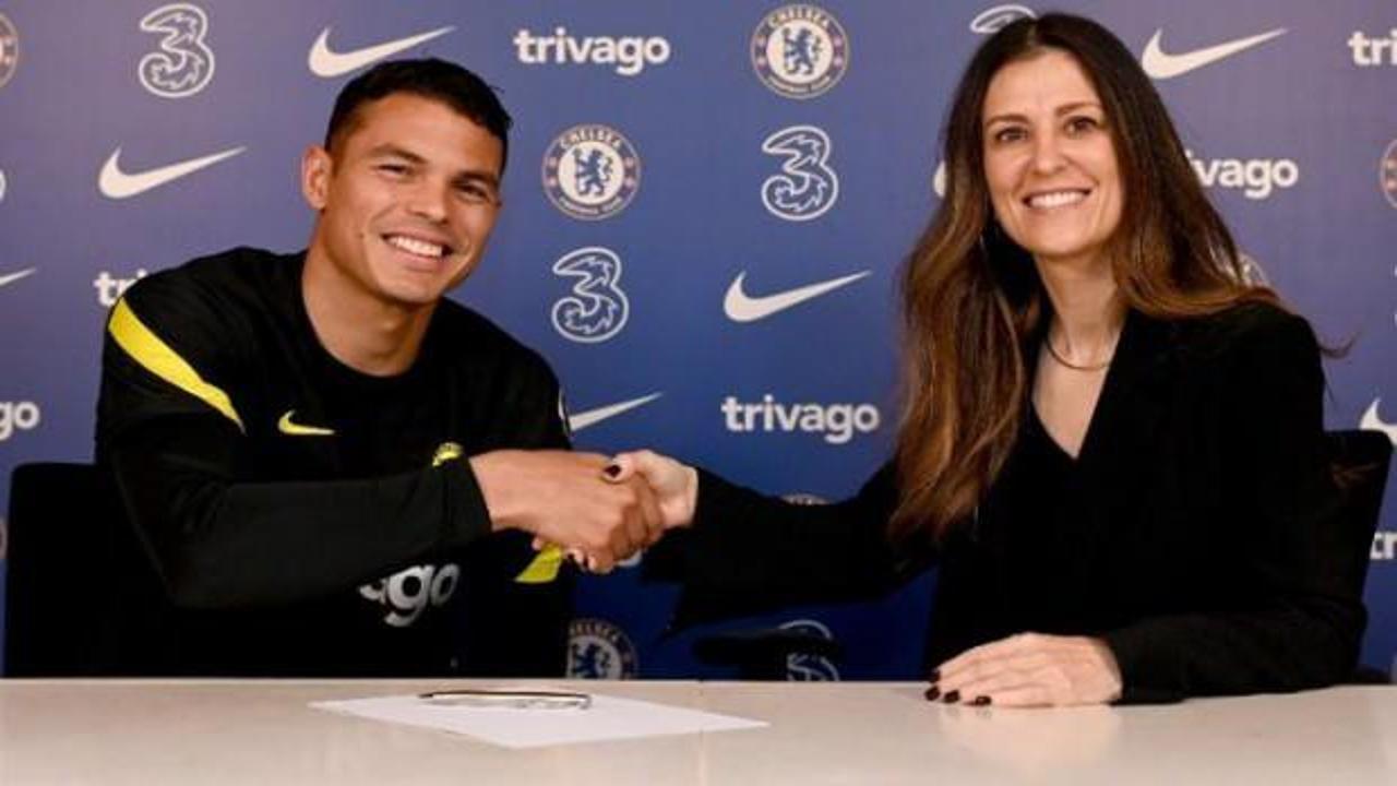 Chelsea'den Thiago Silva'ya yeni sözleşme