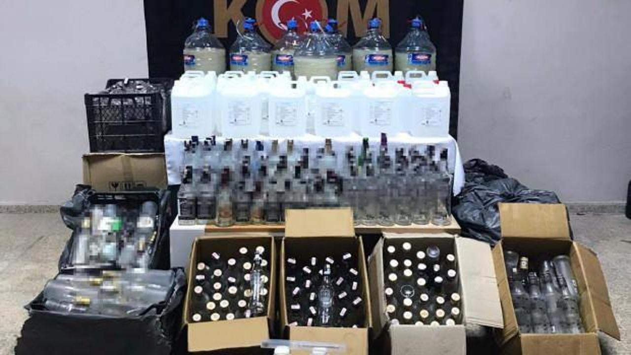 Edirne ve İstanbul'da sahte içki operasyonunda 4 kişi gözaltına alındı