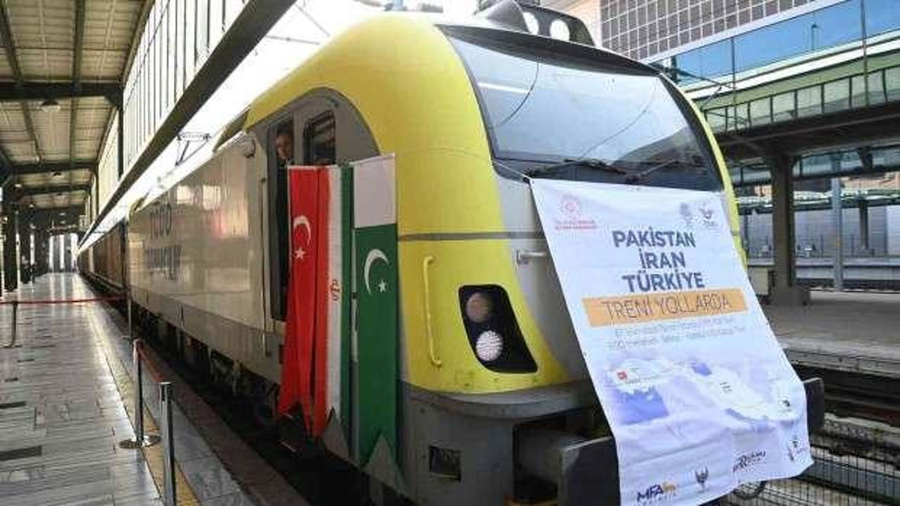 İslamabad-Tahran-İstanbul y&uuml;k treni Ankara'ya ulaştı