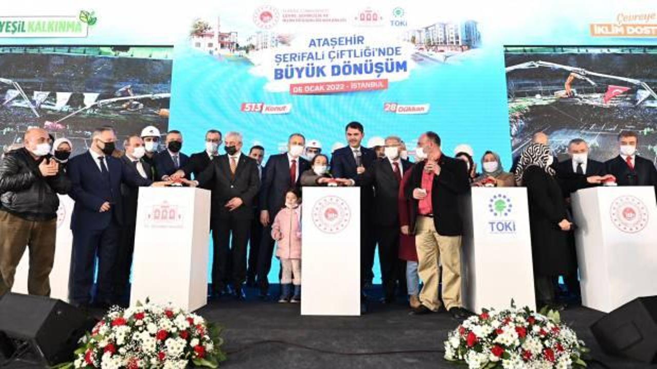 İstanbul Ataşehir'de kentsel dönüşüm için temel atıldı