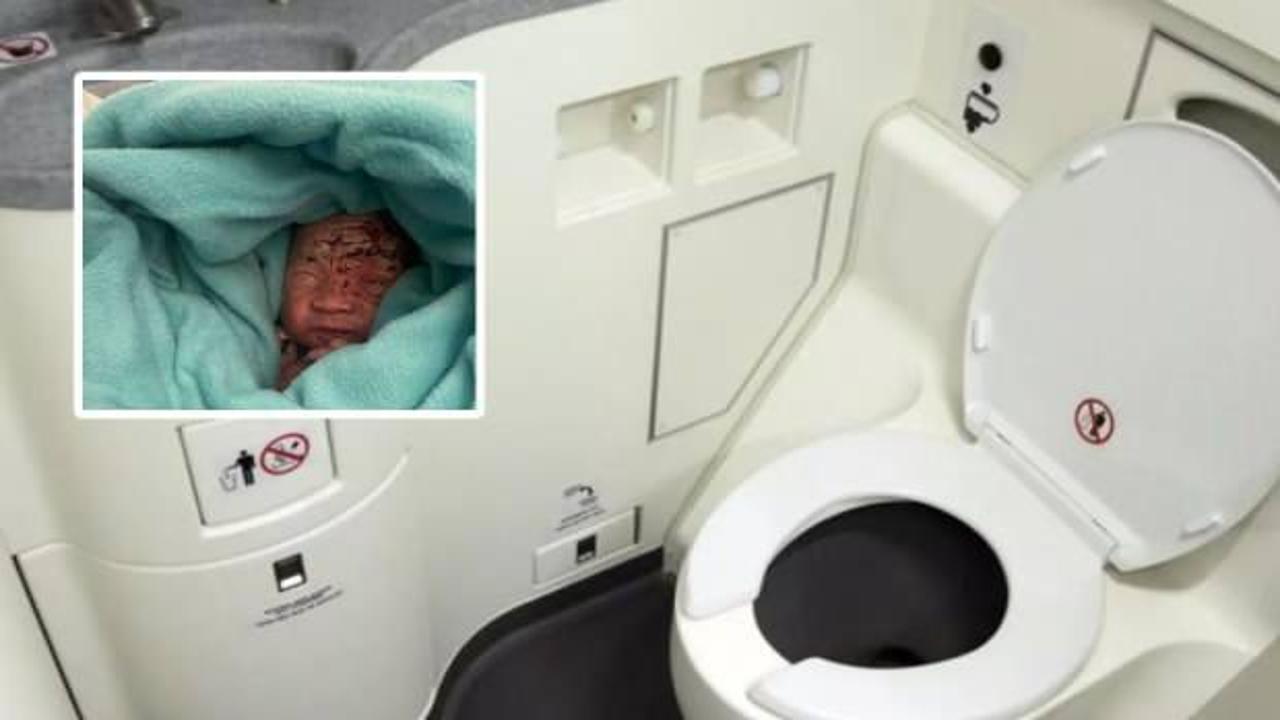 Uçak tuvaletinin çöp kutusunda yeni doğmuş bir bebek bulundu