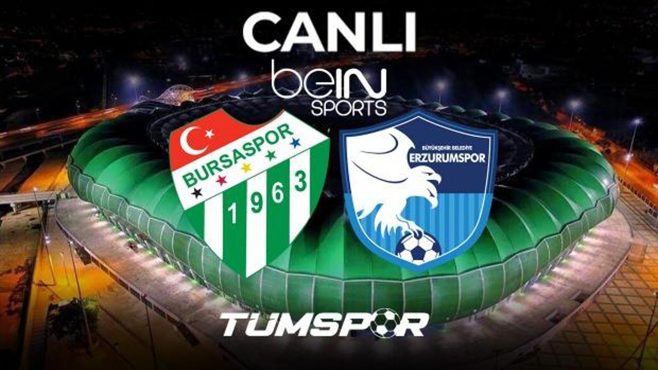 Bursaspor BB Erzurumspor beIN Sports Max 1 canlı izle! Maçın yayın bilgisi...