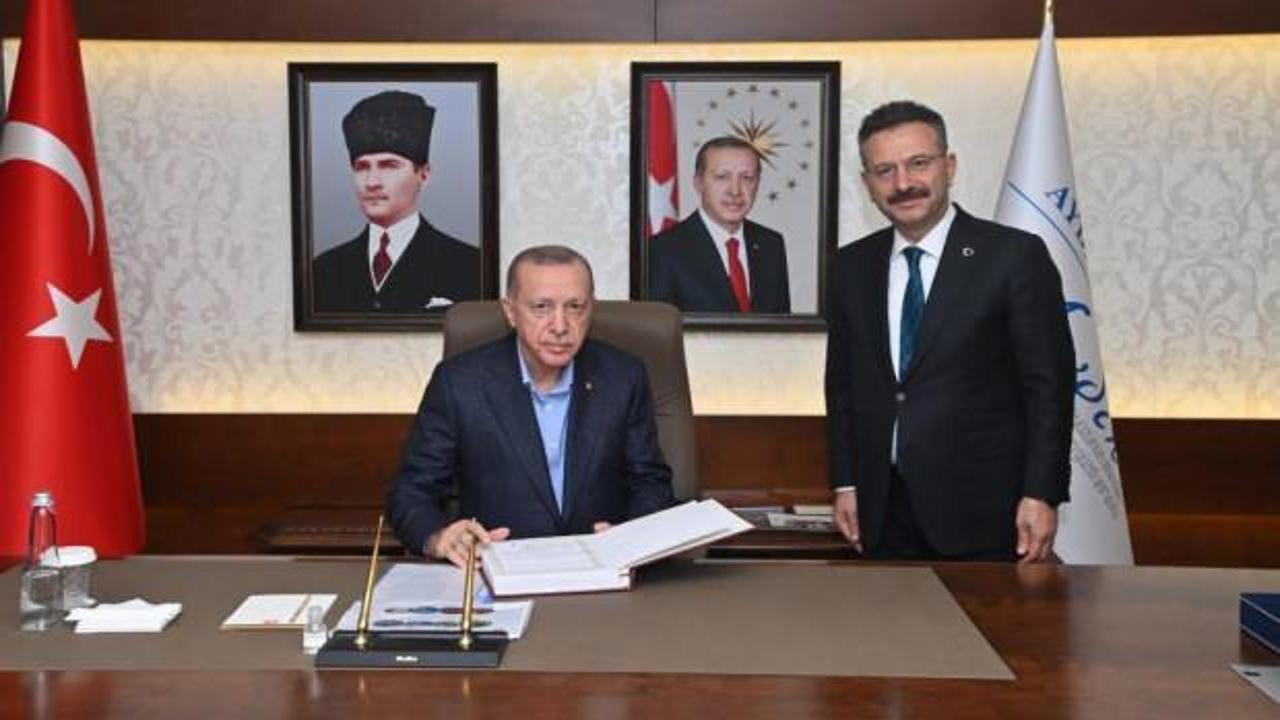 Cumhurbaşkanı Erdoğan Aydın Valiliği'ni ziyaret etti